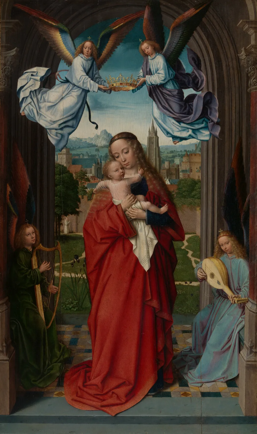 Virgin and Child with Four Angels