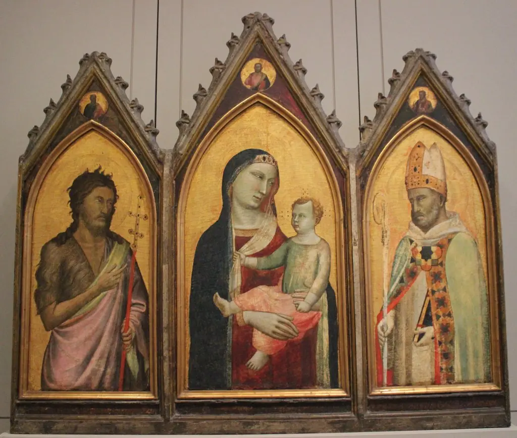 Virgin and Child with Saints John the Baptist and Giles, Two Prophets, and Christ the Redeemer