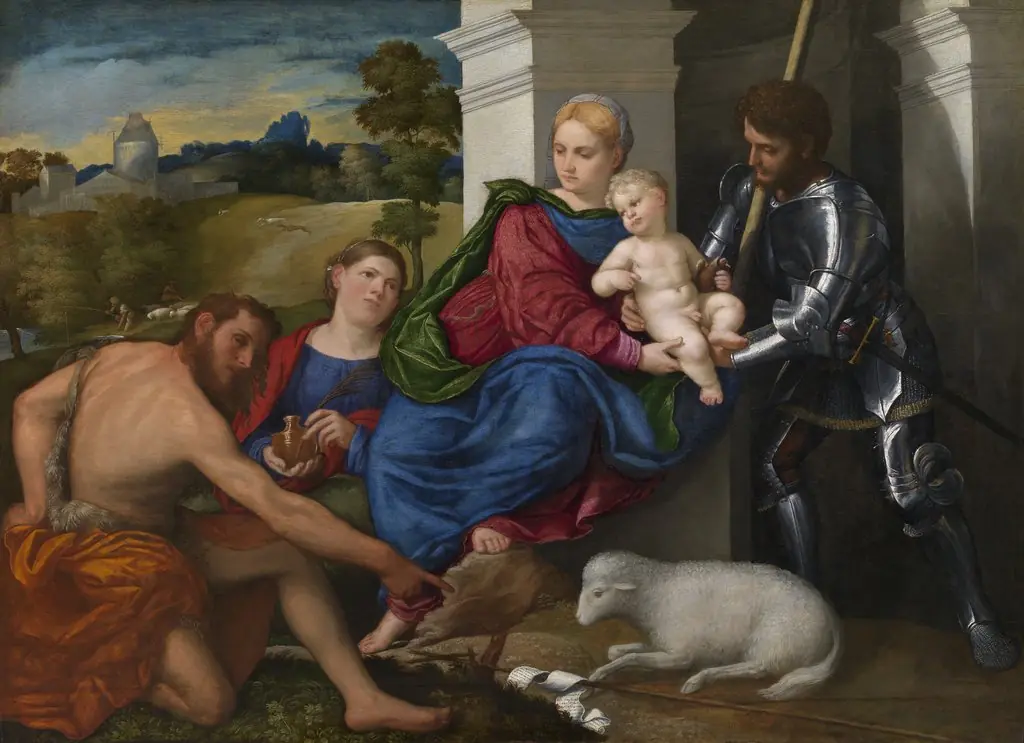 Virgin and Child with Saints John the Baptist, Mary Magdalen and George