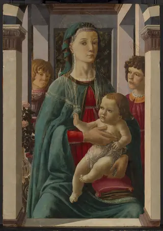Virgin and Child with Two Angels