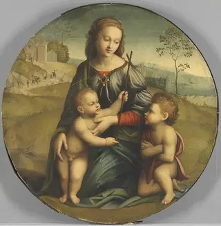 Virgin with child and little John, by Ridolfo del Ghirlandaio