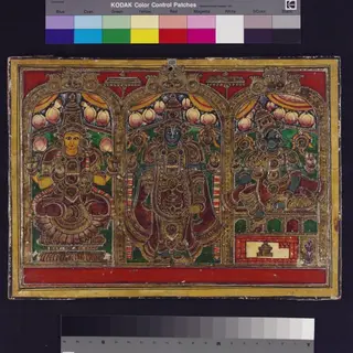 Vishnu, Varahi and Lakshmi