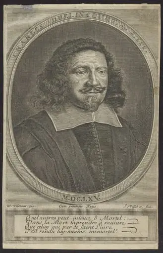 Portrait of Charles Drelincourt, by Visscher, L