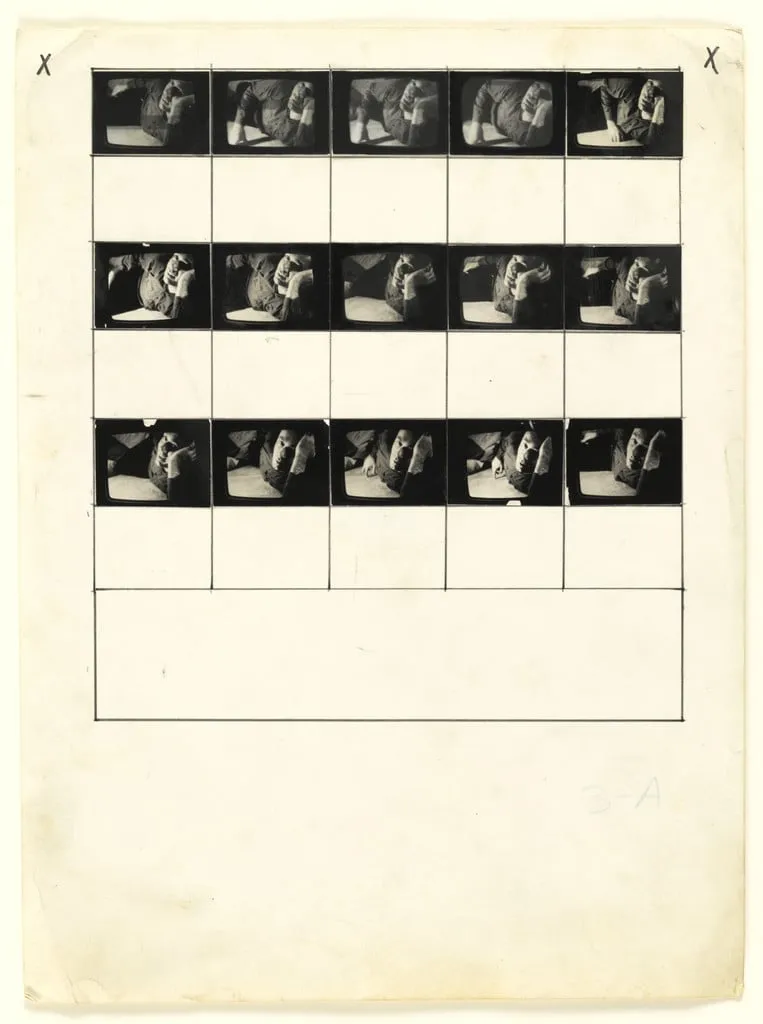 Untitled, by Vito Acconci, graphite, 1973