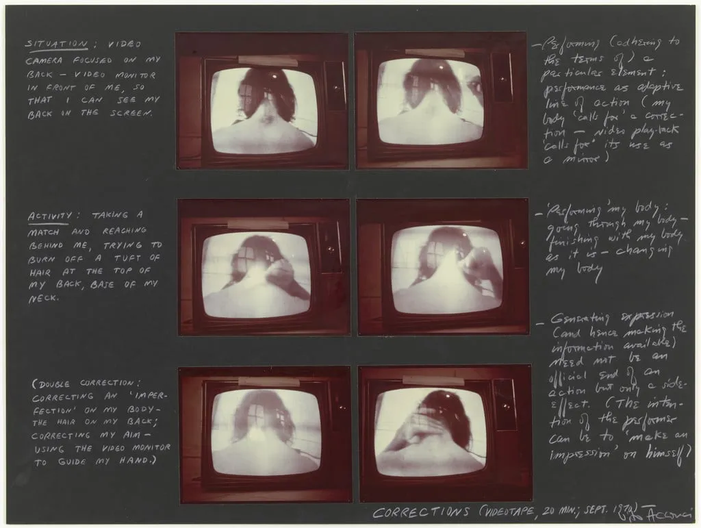 Untitled, by Vito Acconci, crayon, 1972
