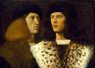 Portrait of Two Young Men, by Vittore Belliniano, 1513