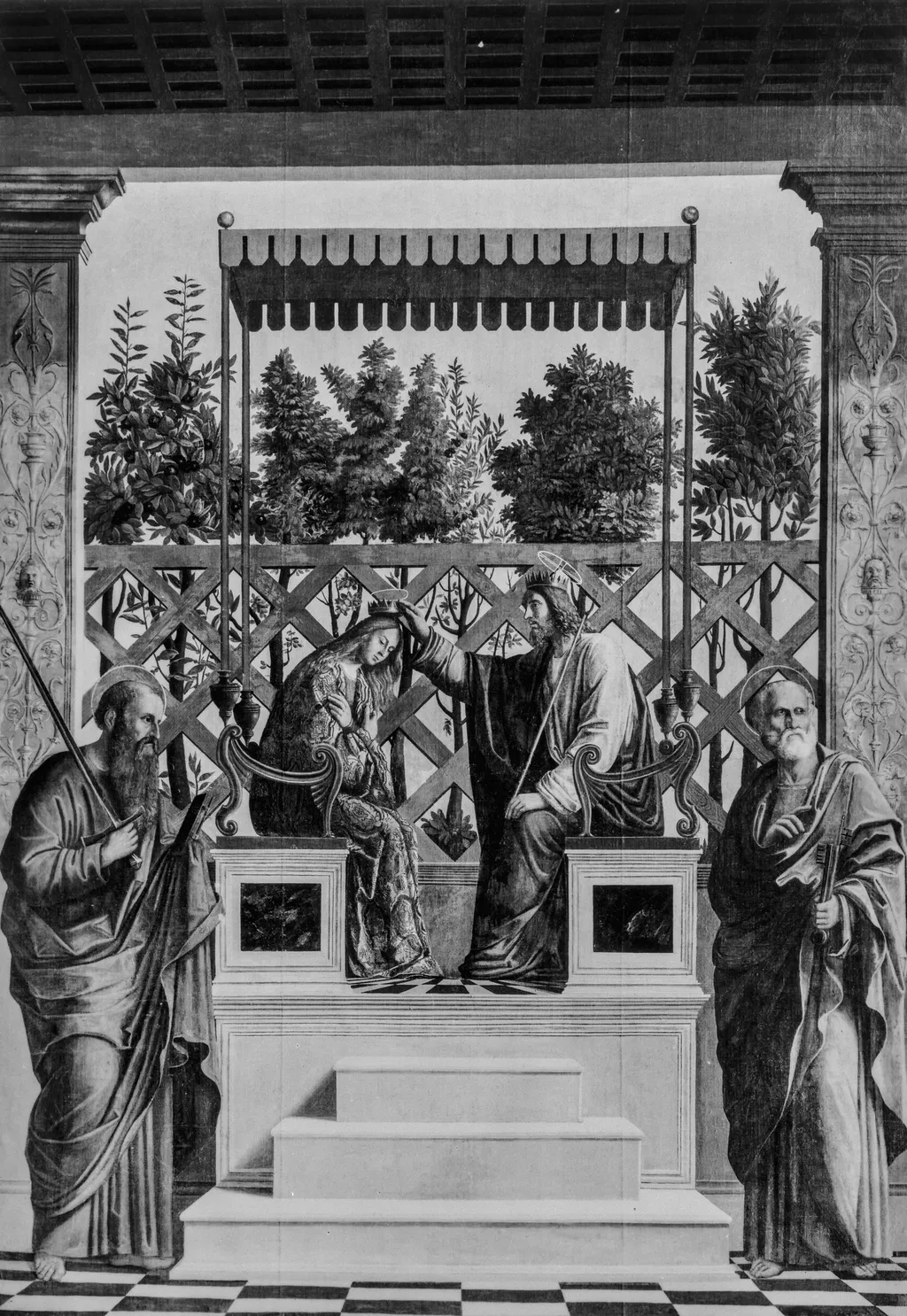 Coronation of Mary, by Vittore Carpaccio, paint