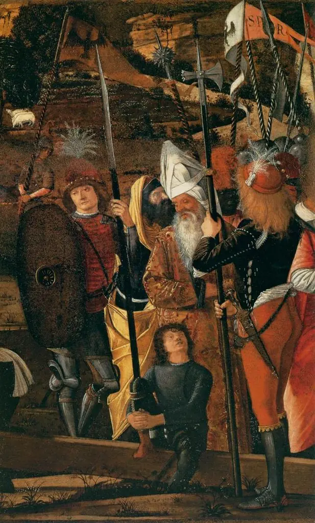 Group of Soldiers and Men in Oriental Costume, by Vittore Carpaccio