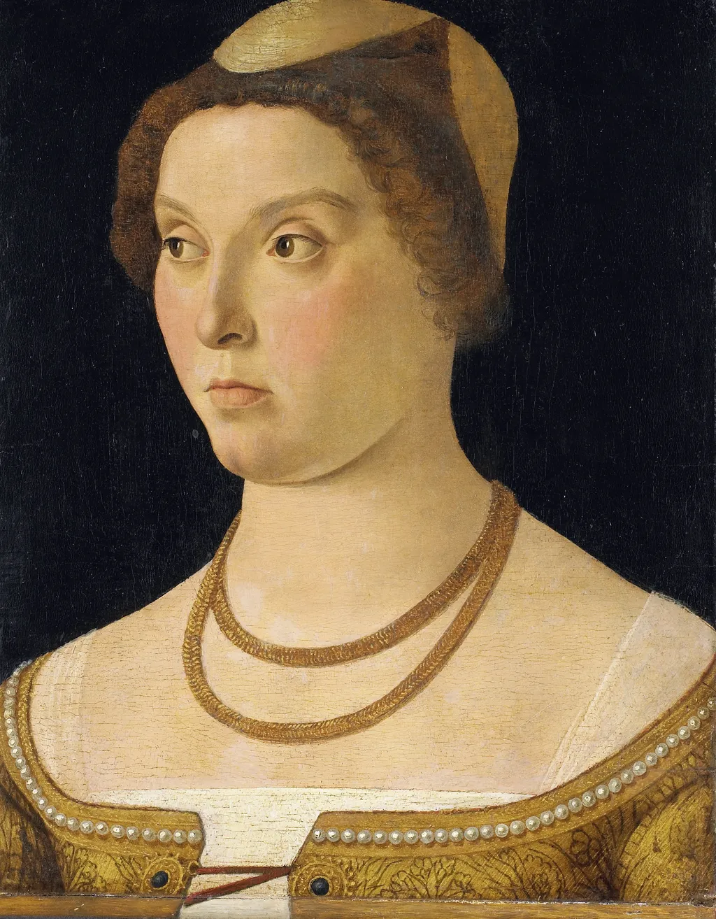 Portrait of a Woman, by Vittore Carpaccio, oil, 1450