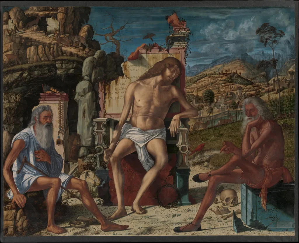 The Meditation on the Passion, by Vittore Carpaccio, tempera, 1500