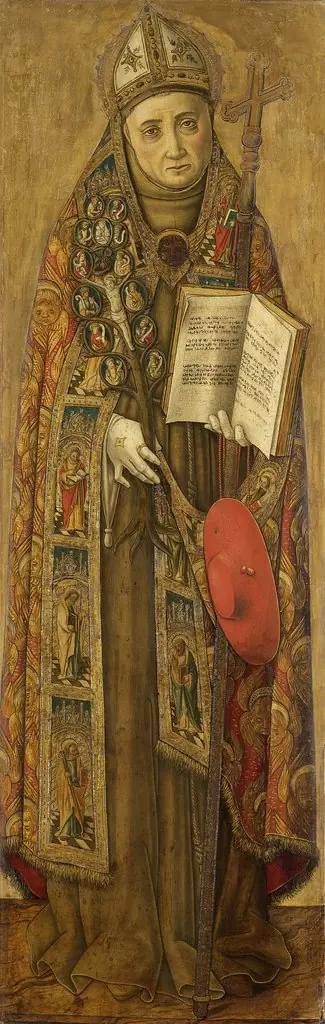 St. Bonaventure, pendant to St. Louis, by Vittore Crivelli