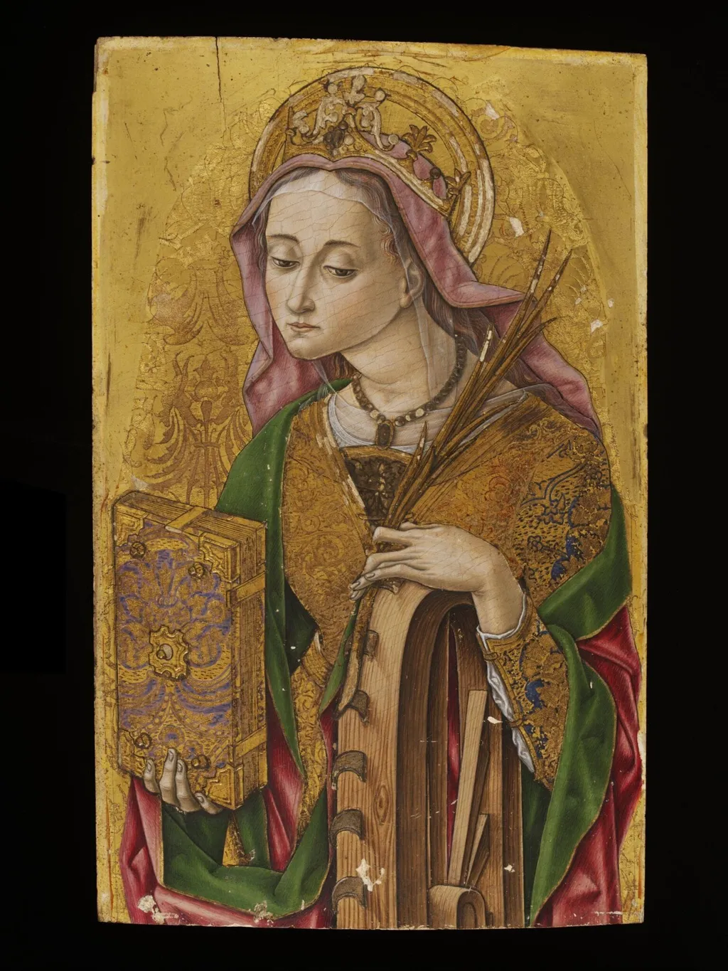 St Catherine of Alexandria, by Vittore Crivelli, paint, 1481