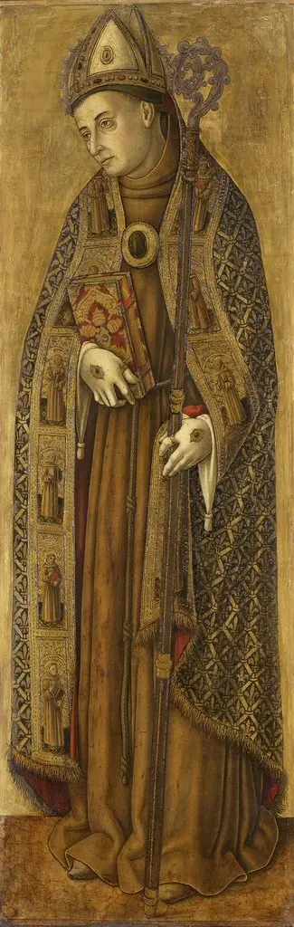 St. Louis of France, pendant to St. Bonaventure, by Vittore Crivelli