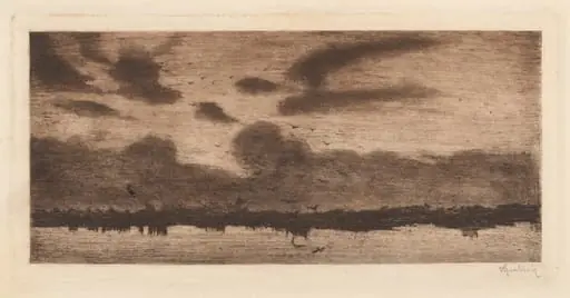 Coastal View (A Foreboding of Sadness), by Vittore Grubicy