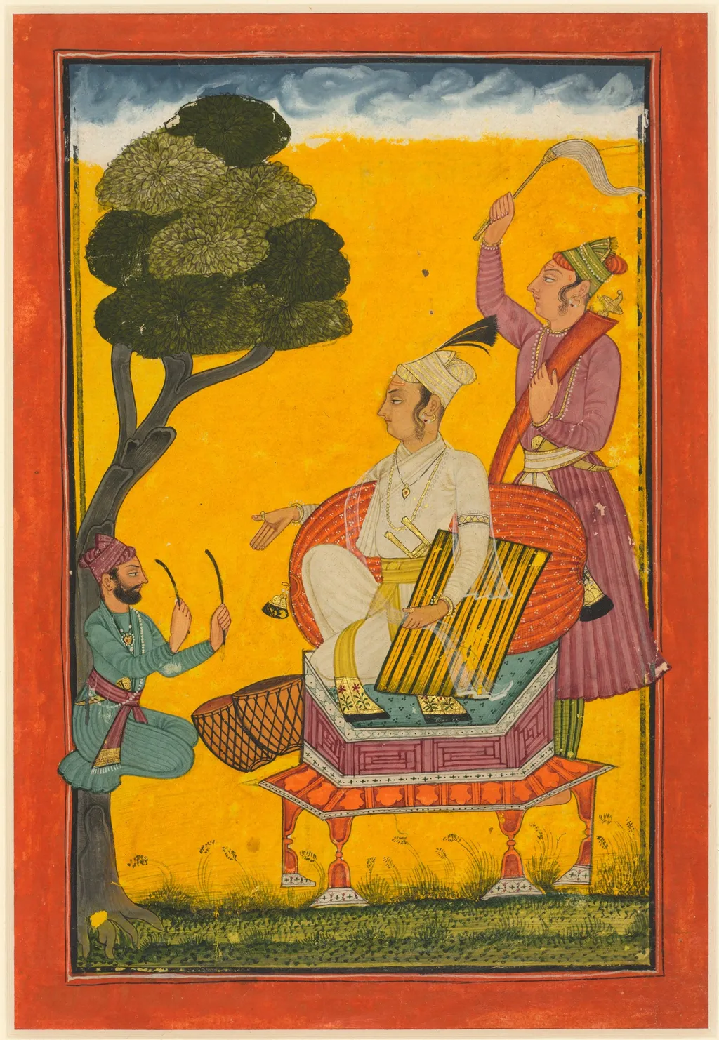 Vivaca Ragaputra, a Leaf from Ragamala Series, unspecified, 1715