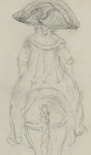 A Horseman Wearing a Grande Cockade [verso], by Vivant Denon