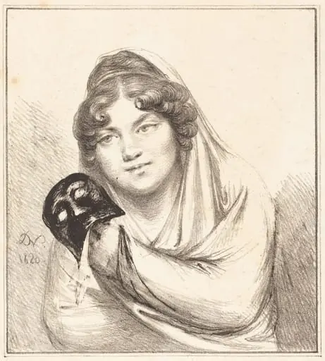 Girl with a Mask, by Vivant Denon