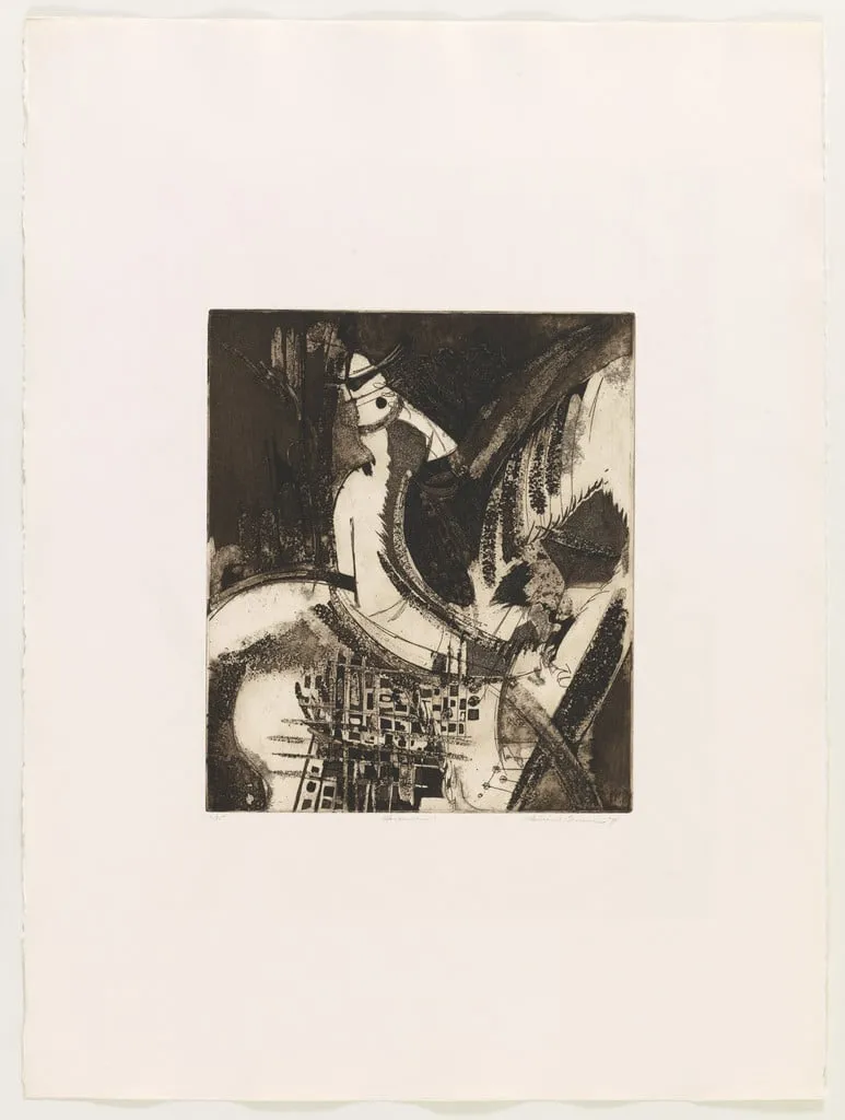 Untitled, by Vivian Browne, ink, 1974