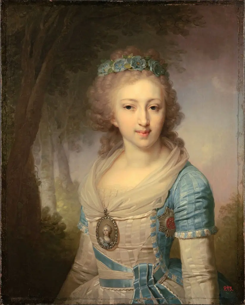Grand Duchess Elena Pavlovna of Russia (1784-1803), later duchess of Mecklenburg-Schwerin, by Vladimir Borovikovsky