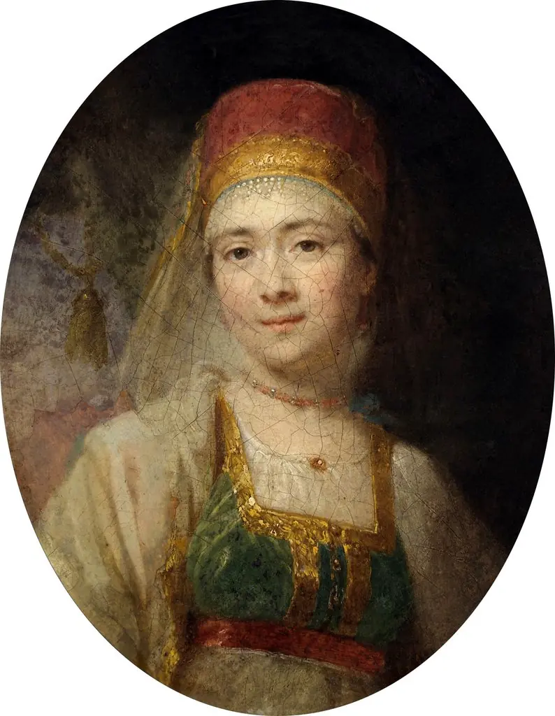 Portrait of Torzhok peasant Christinya, by Vladimir Borovikovsky