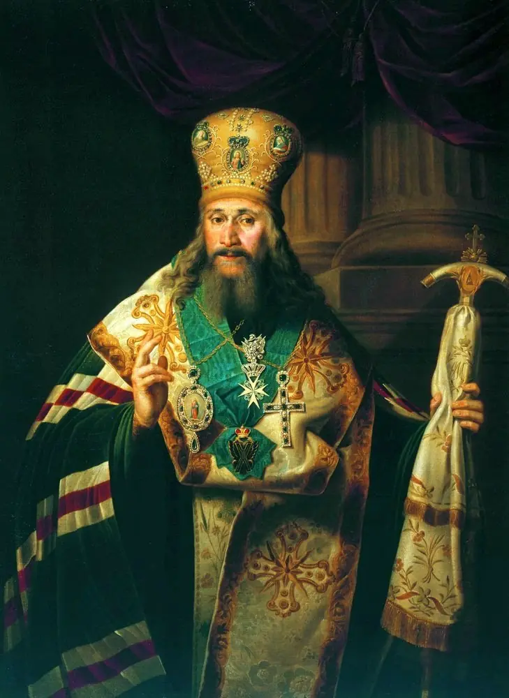 Porträt des Ambrose (Podobedov) of St. Petersburg (1742-1818), by Vladimir Borovikovsky