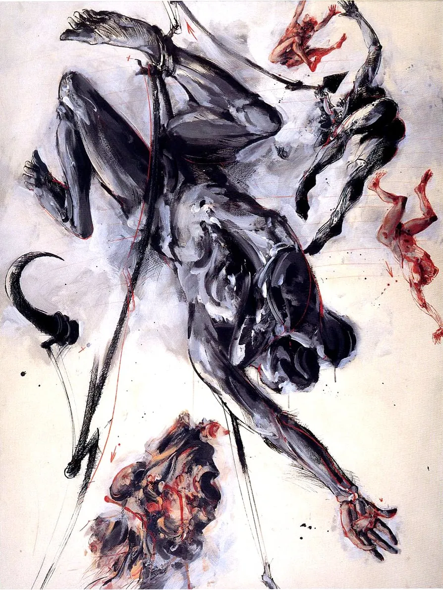 Πτώση ΙΙ, by Vladimir Velickovic, unspecified, 1993