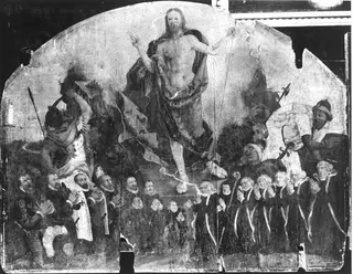Votivbild mit Auferstehung Christi