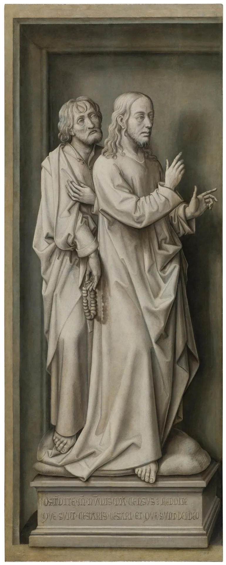 Redemption Triptych: Tribute to Caesar, by Vrancke van der Stockt, unspecified, 1450