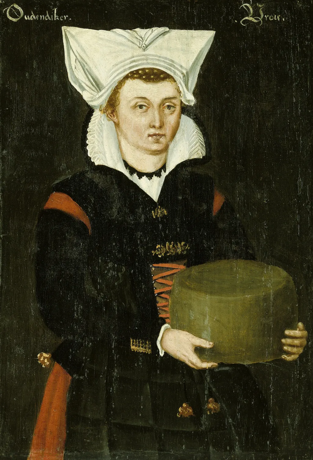 Vrouw uit Oudendijk, oil, 1550