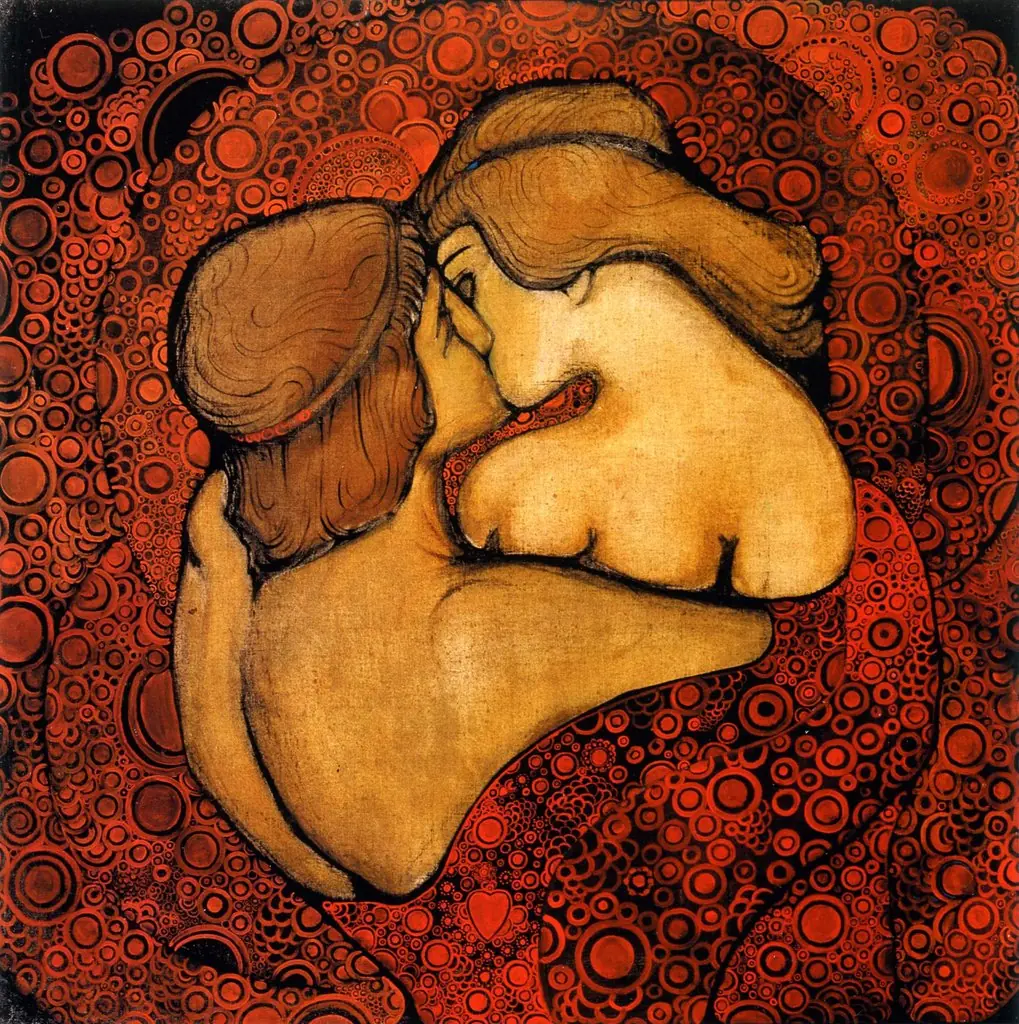 The Kiss, by Vsevolod Maximovich, 1913