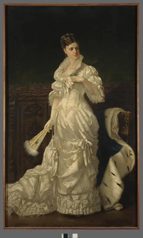 Portrait of Józefina Amszyńska née Guzowska, by Władysław Bakałowicz