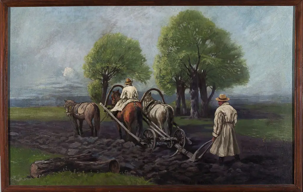 Ploughing, by Władysław Bończa-Rutkowski
