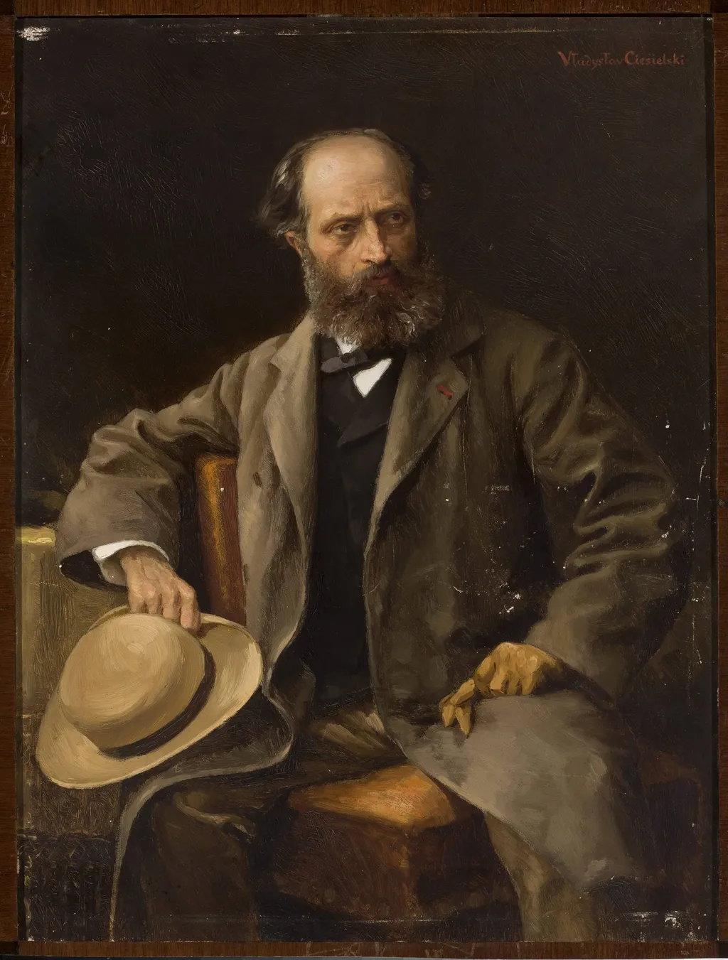 Portrait of the artist’s father, by Władysław Ciesielski, oil, 1883