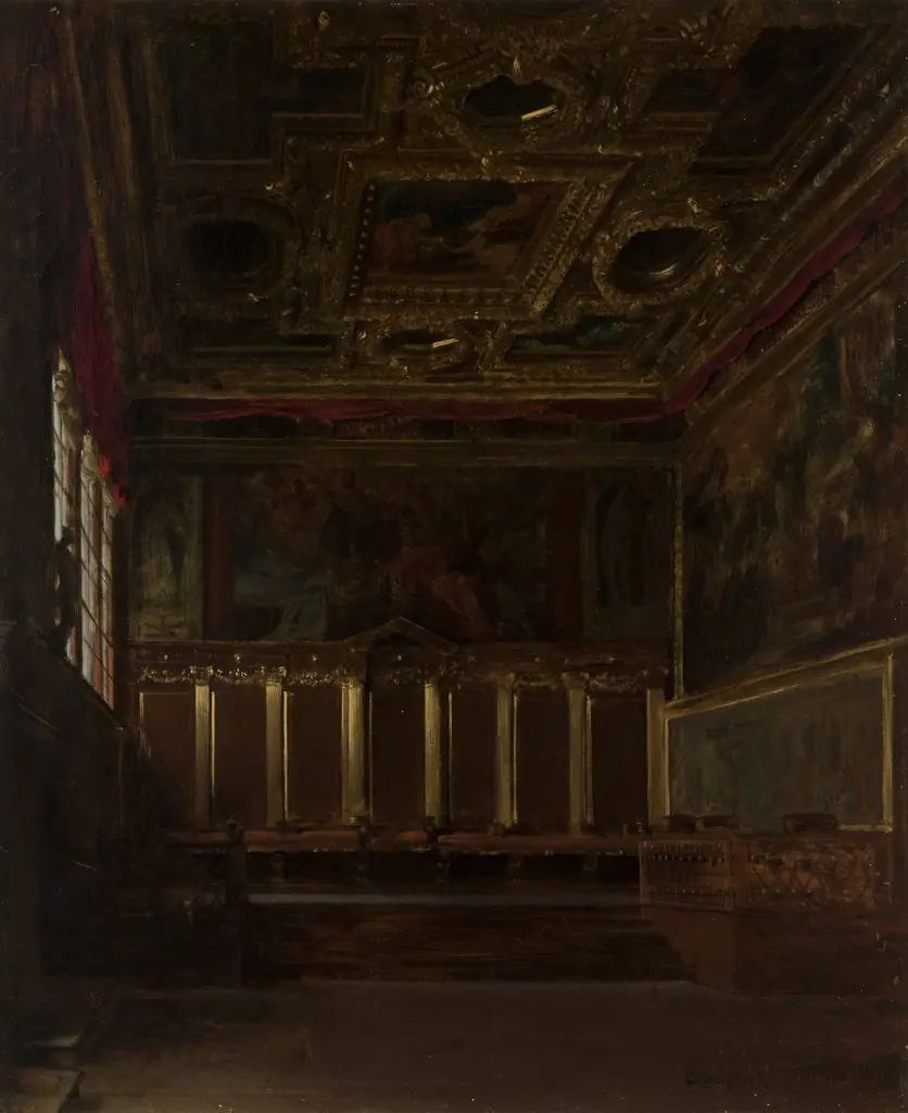 The Hall of Ambassadors in the Doge's Palace in Venice, by Władysław Czachórski