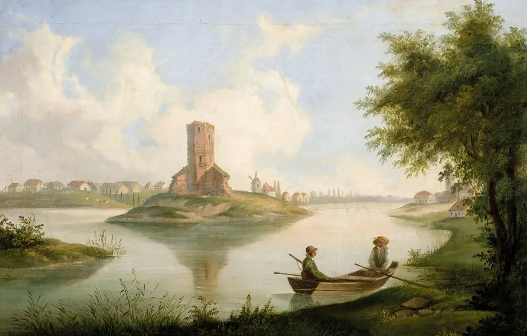 View from Kruszwica, by Władysław Gumiński