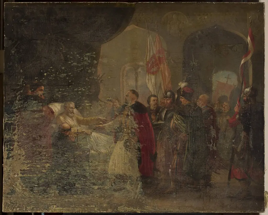 Death of the leader, by Władysław Majeranowski