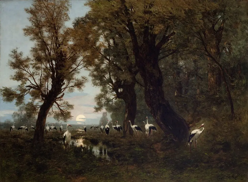 Stork's parliament, by Władysław Malecki