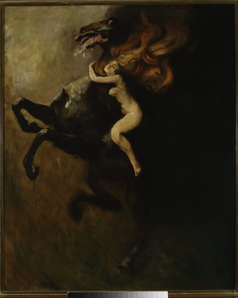 Frenzy, sketch, by Władysław Podkowiński