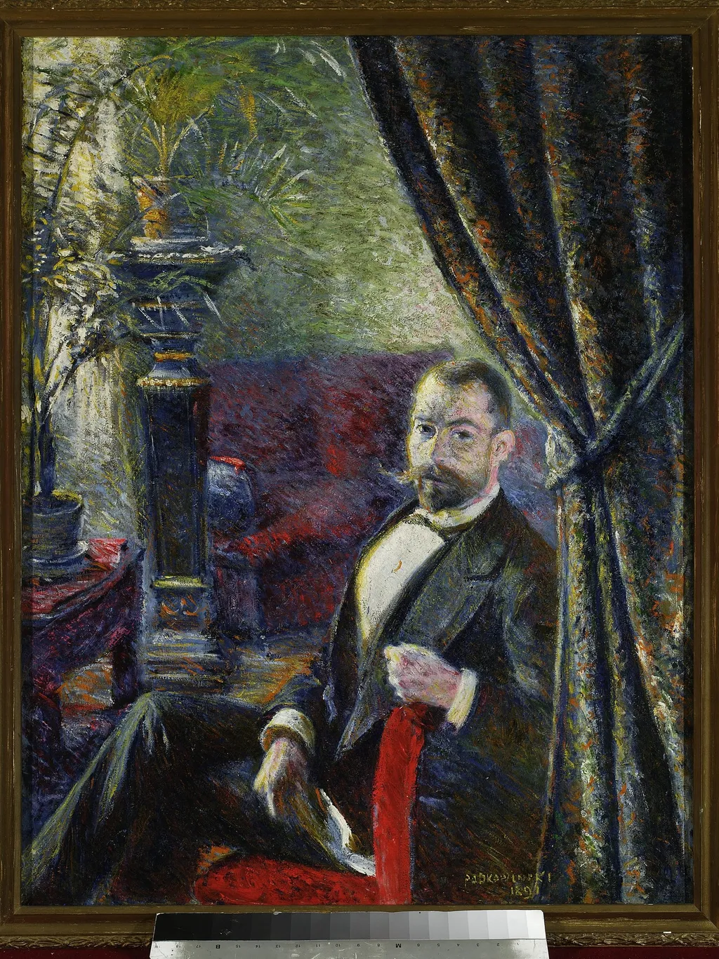 Portrait of a man, by Władysław Podkowiński, oil