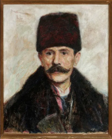 Portrait of Ostaszewski, by Władysław Podkowiński, oil