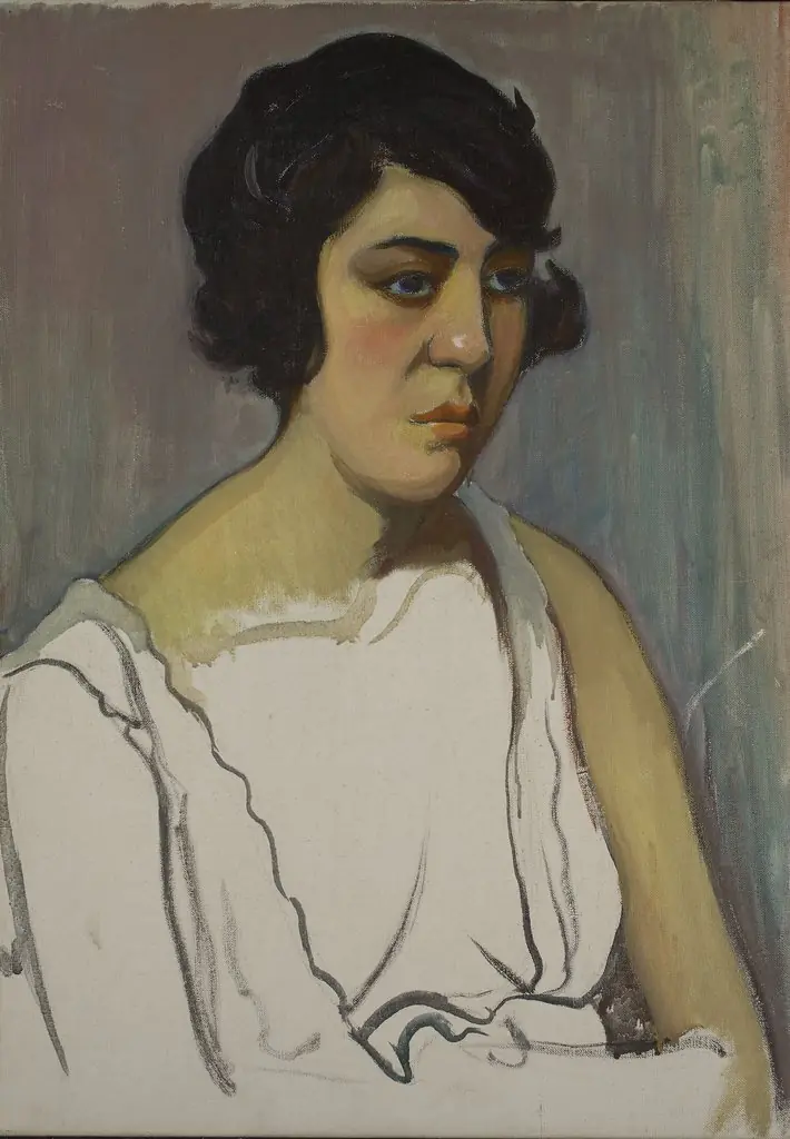 Head of a brunette, by Władysław Ślewiński