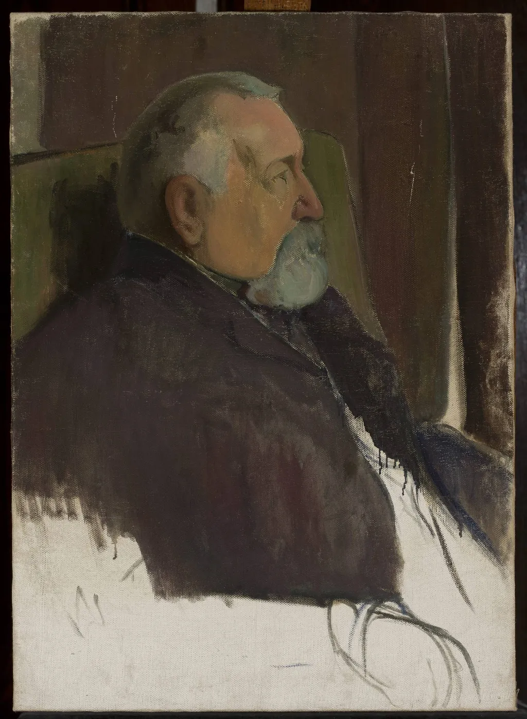 Male portrait, by Władysław Ślewiński, oil, 1900
