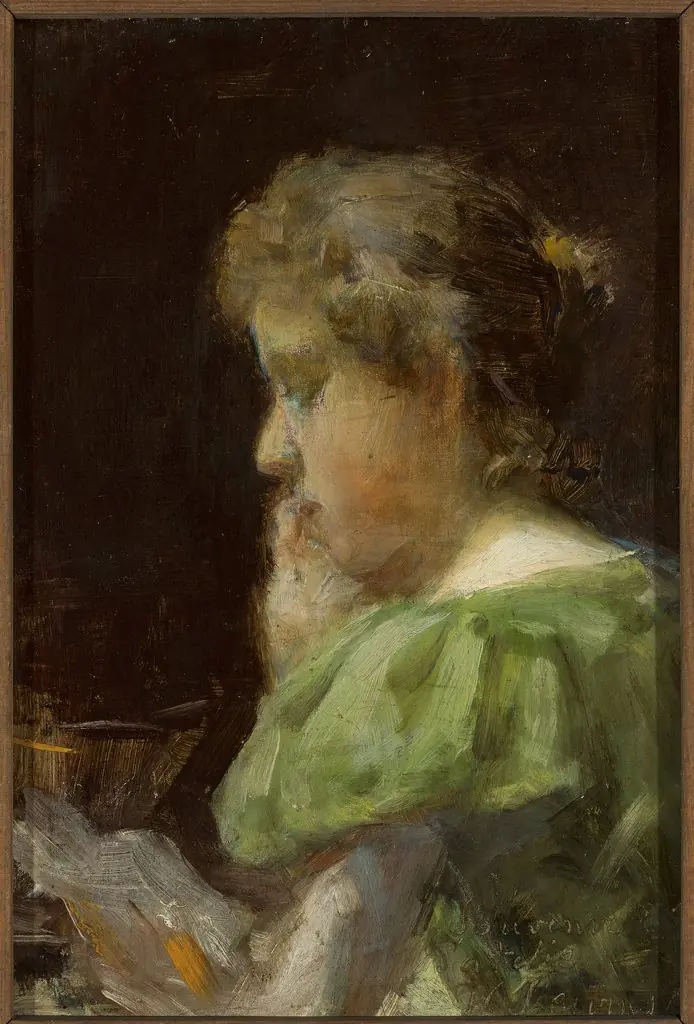 Portrait of a woman, by Władysław Ślewiński