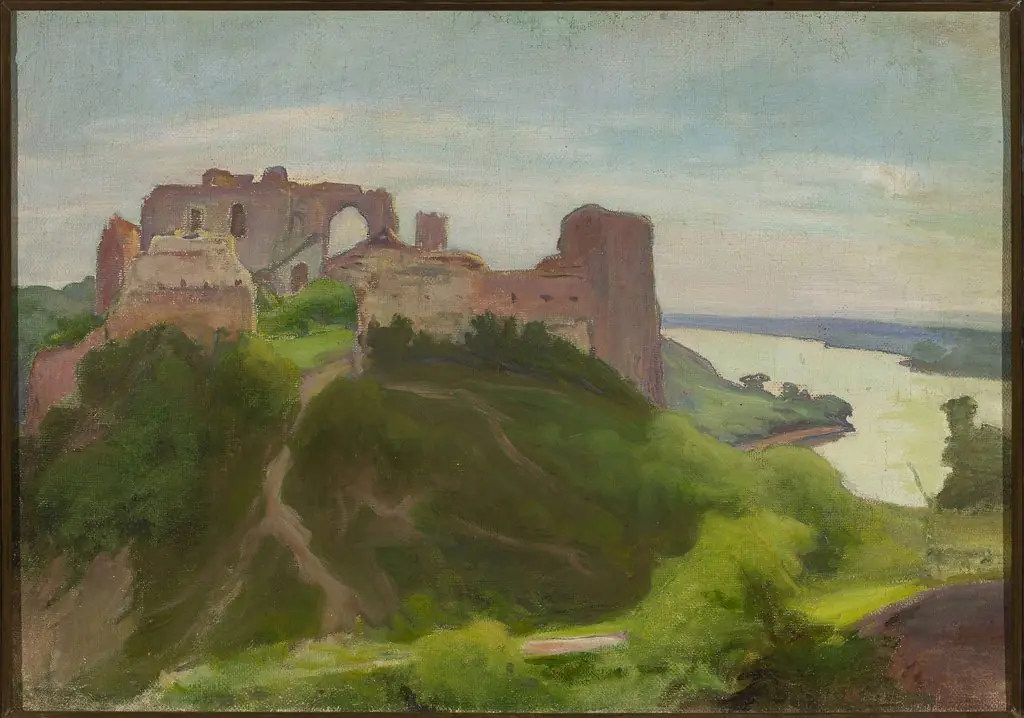 Ruins at the Vistula River bank – Janowiec, by Władysław Ślewiński