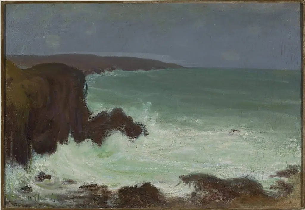 Storm of waves, by Władysław Ślewiński