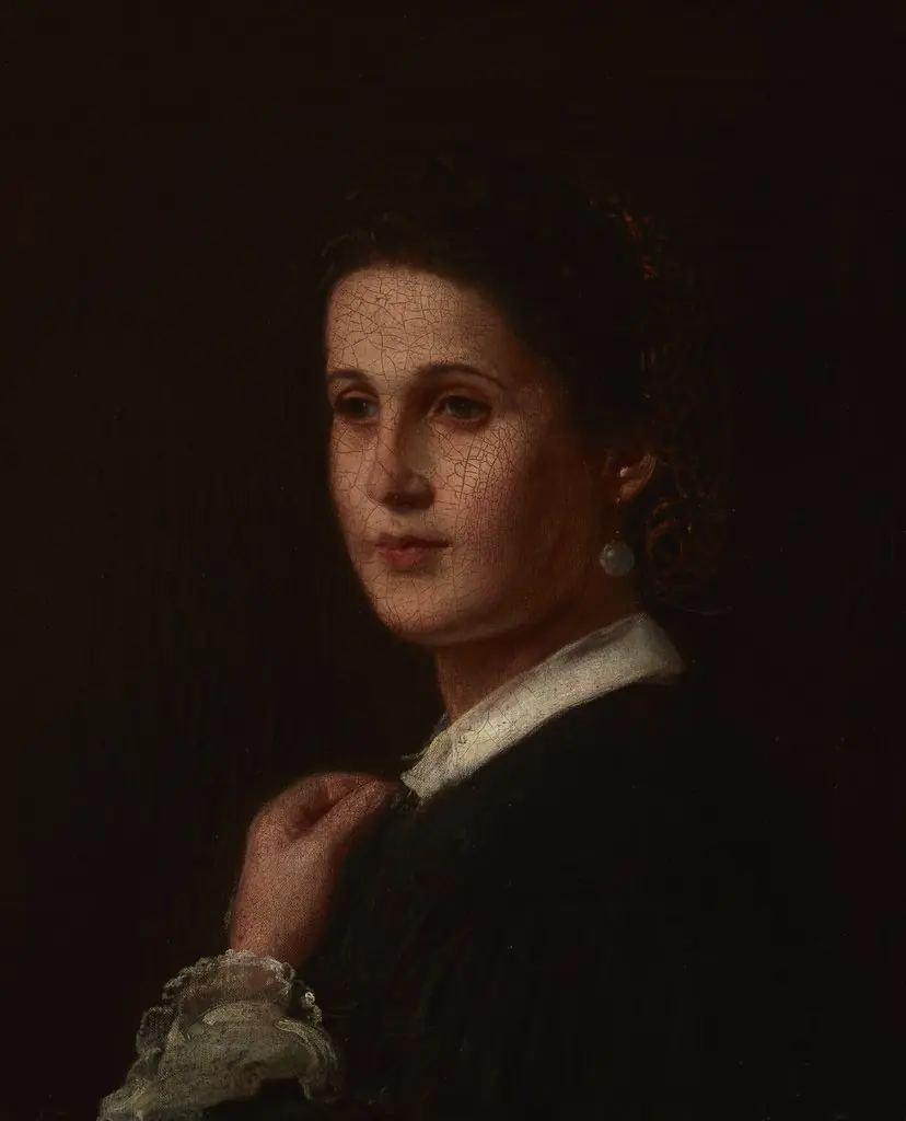 Portrait of Malwina Ramloff, Artist's Fiancée, by Władysław Łuszczkiewicz