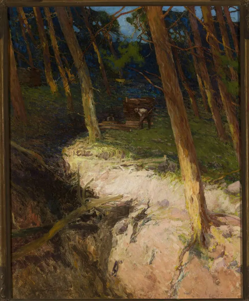 In the forest, by Władysław Wankie