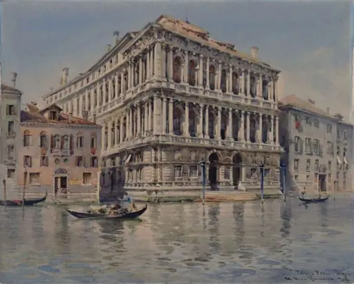 Palazzo Pesaro, Venice, by W. Alister Macdonald