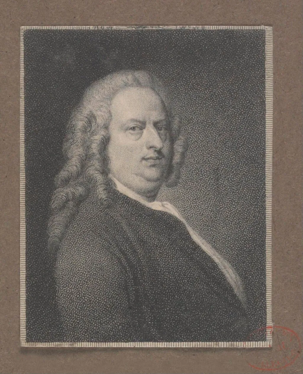 James Quin, by W. Evans, 1750