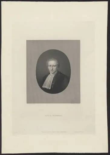Portrait of A.C.G. Suerman, clergyman, by W.F., Wehmeijer, 1850